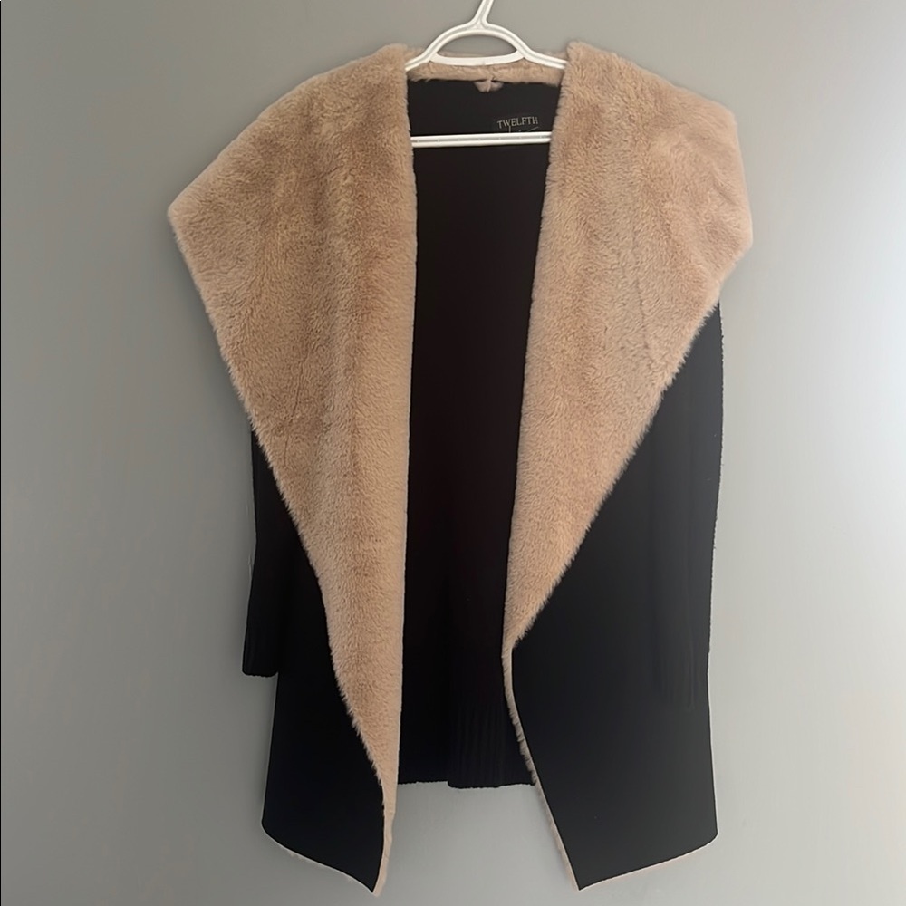 Twelve NYC Black and Tan Women's Cardigan